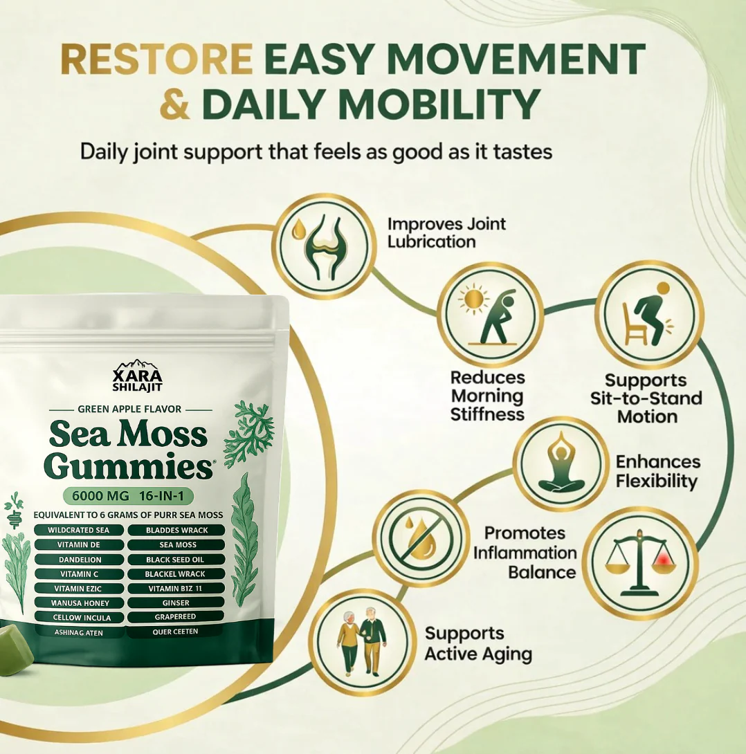 Sea Moss 16-In-1 Gummies - For Joint Comfort & Mobility - Image 2