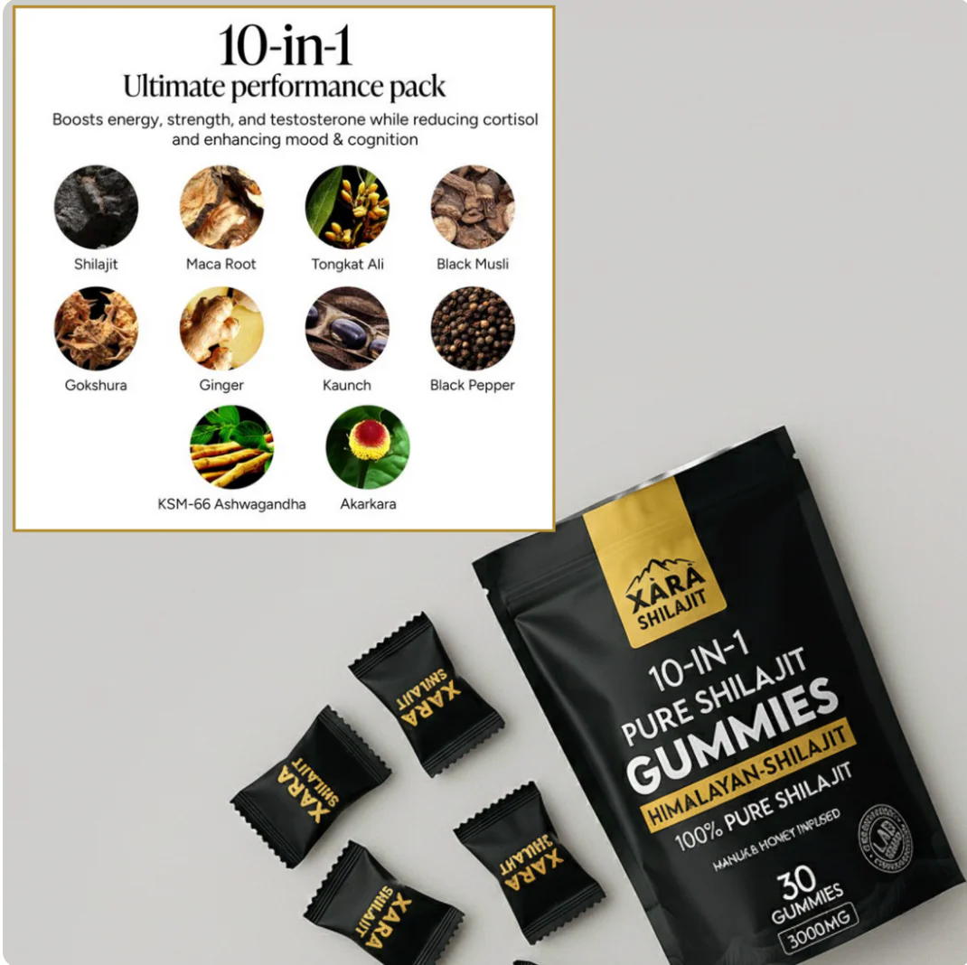 XARA SHILAJIT® Pure Shilajit Gummies Kidney support - Image 6